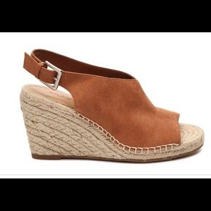 Crown Vintage Shanie cognac espadrille wedge